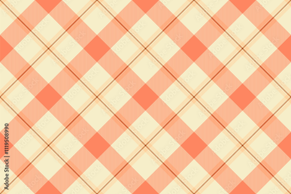 Linen pattern seamless background, handmade fabric vector textile. Marriage tartan plaid texture check in light and red colors. Linen pattern seamless background, handmade fabric vector textile. Marriage tartan plaid texture check in light and red colors.