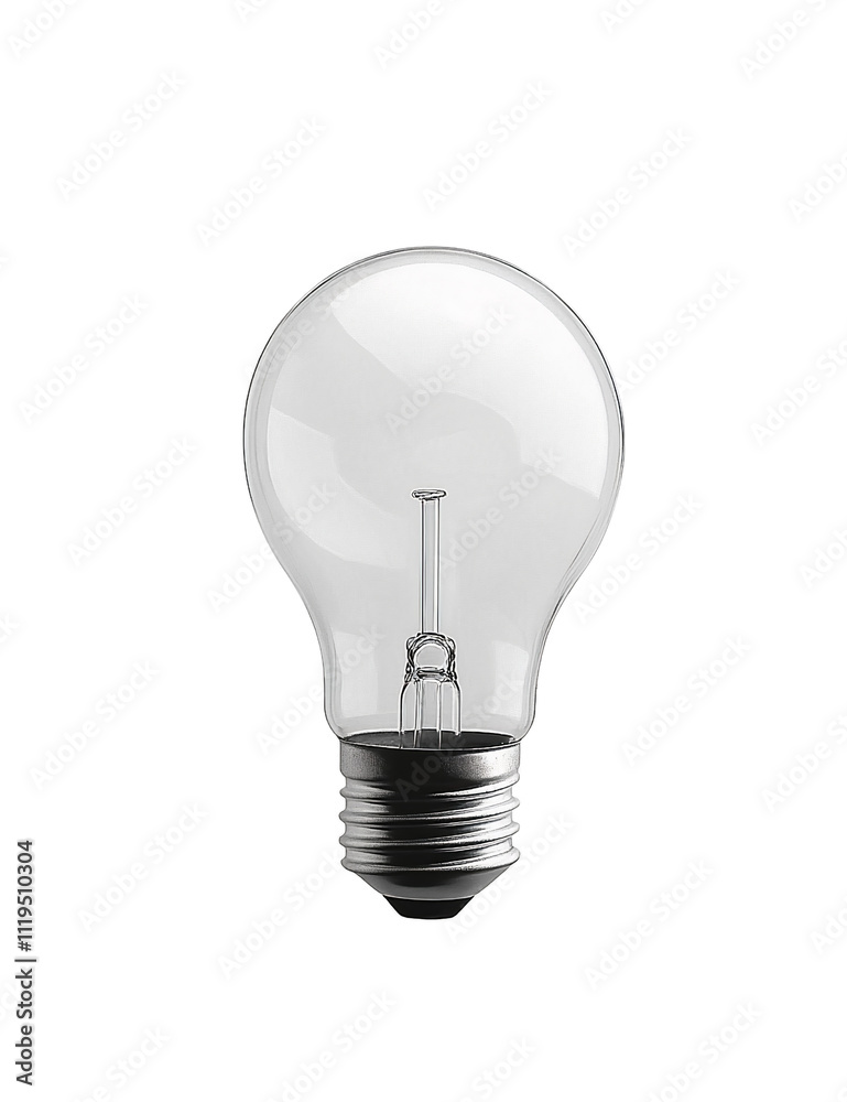glass light bulb on transparent background glass light bulb on transparent background