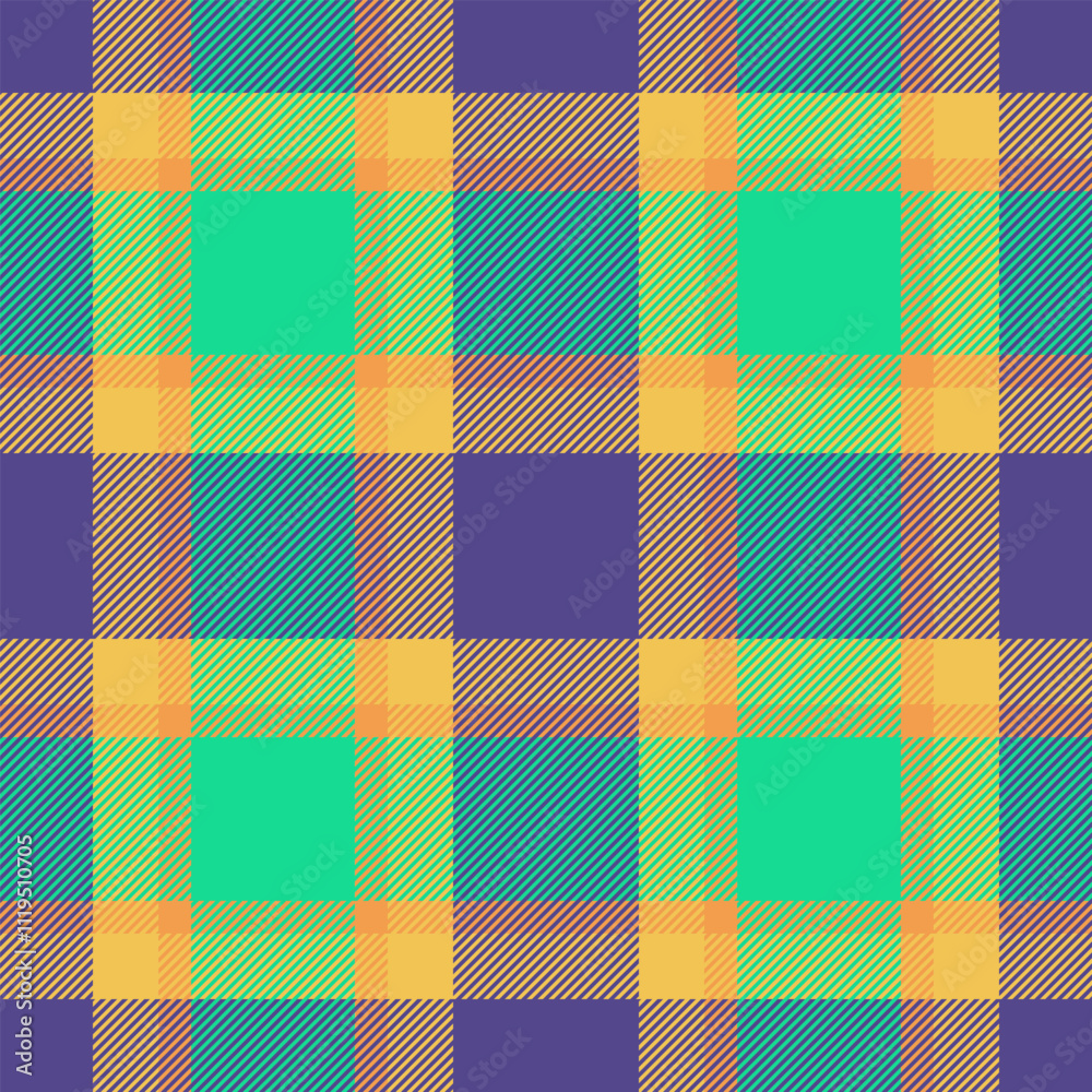 Calm check textile vector, attire fabric plaid tartan. Installing background pattern seamless texture in indigo and mint colors. Calm check textile vector, attire fabric plaid tartan. Installing background pattern seamless texture in indigo and mint colors.