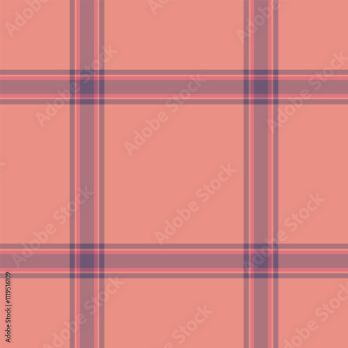 Curved tartan vector fabric, nobility texture plaid seamless. Jacket textile background check pattern in red and pastel colors.