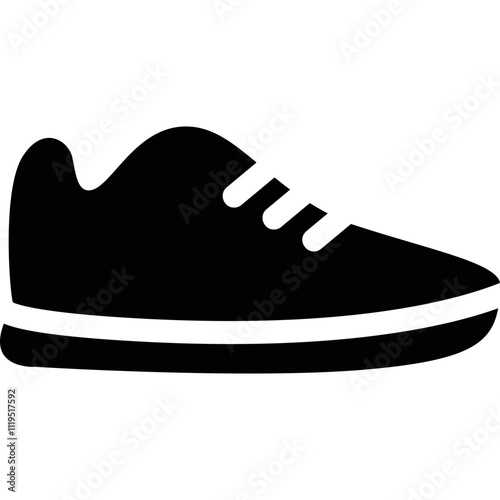 Simple vector icon sports shoes