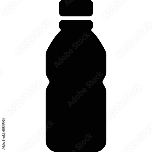 Simple vector icon bottle for water
