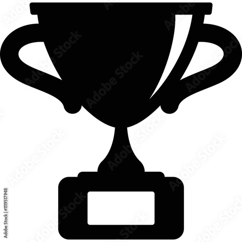 Simple vector icon cup of the winner