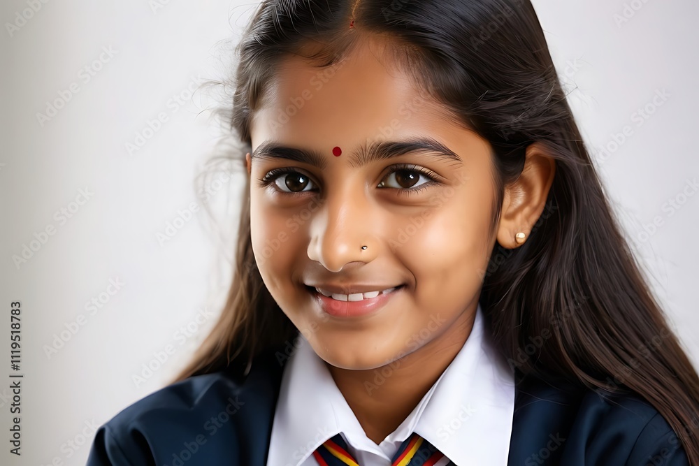 portrait of indian student with blur background, generative ai portrait of indian student with blur background, generative ai