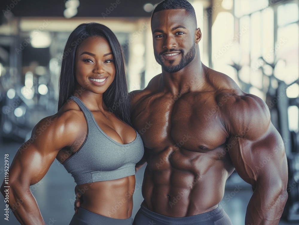 Fototapeta premium Professional Bodybuilder and Fitness Enthusiast