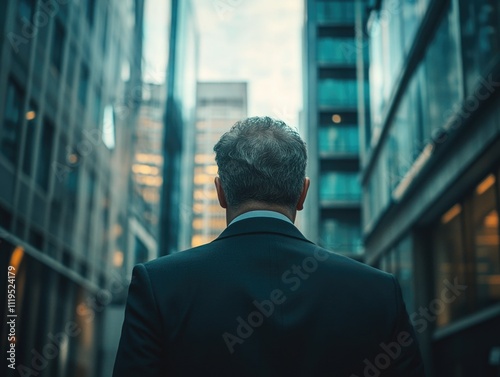 Professional Businessman, Cityscape