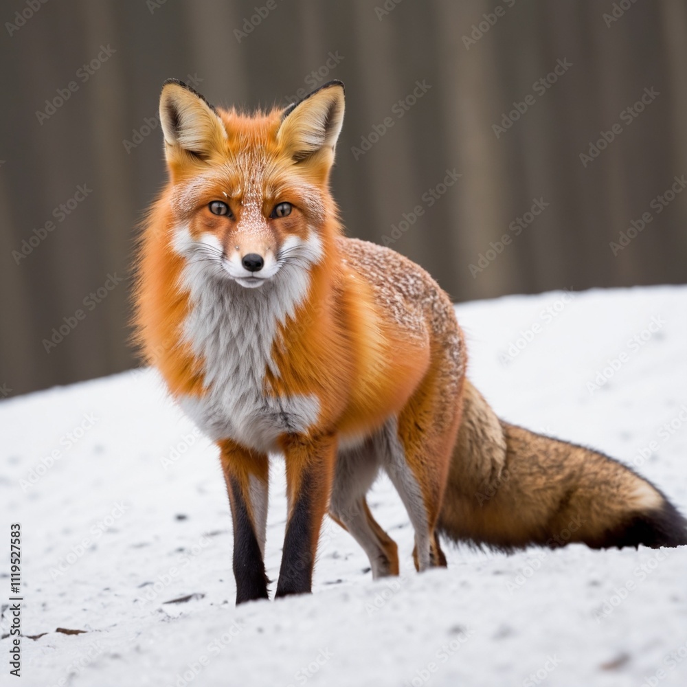 Obraz premium Fox ( Vulpes Vulpes ) in winter scenery