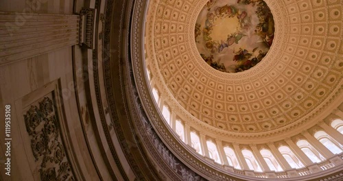 US Capitol Dome inside view - Washington DC, United States