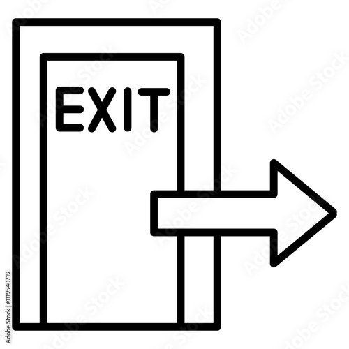 Emergency Exit Icon