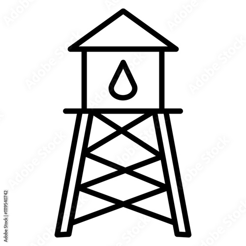 Water Tower Icon