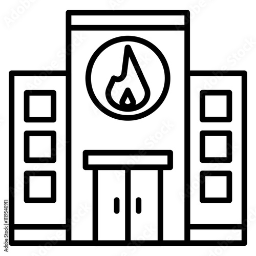 Building Fire Icon