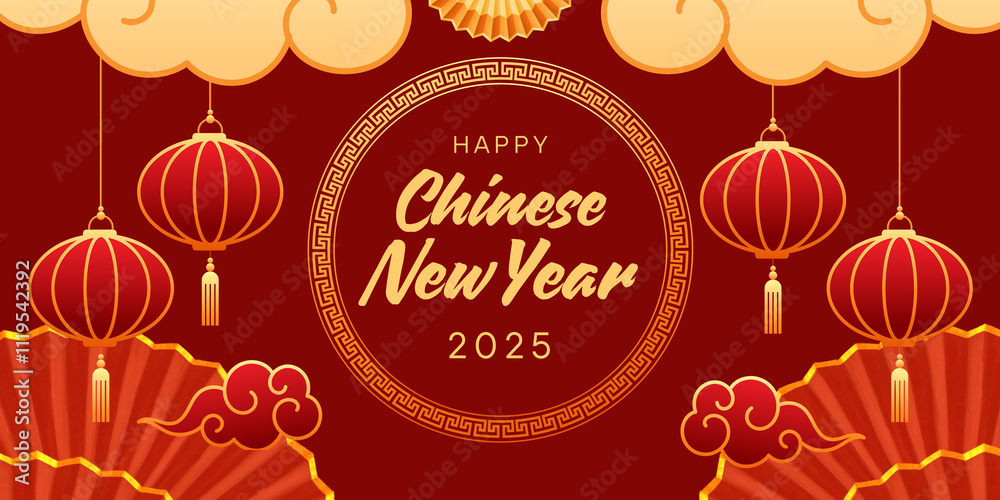 Naklejka premium happy new year