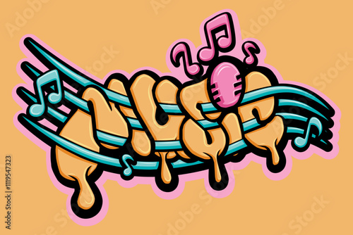 music typograpy art