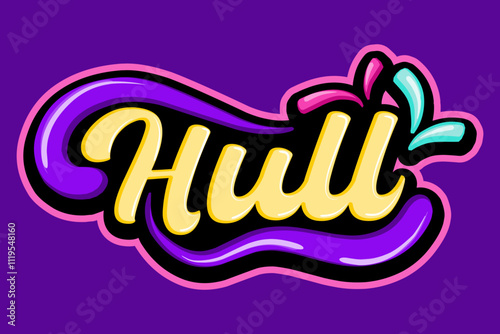 hull typograpy art