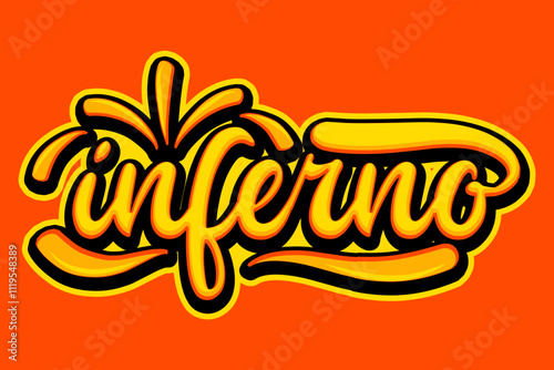 inferno typograpy art
