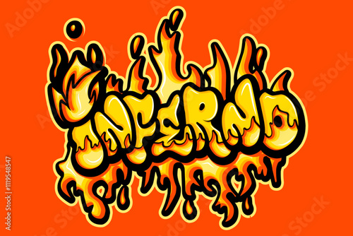 inferno typograpy art