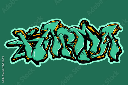 karma typograpy art
