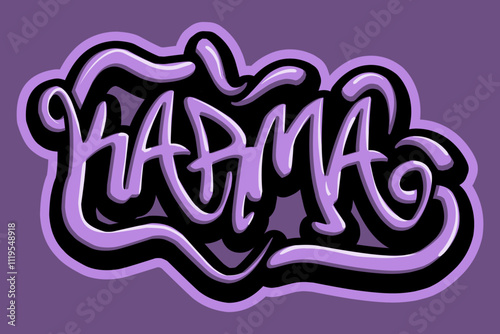 karma typograpy art