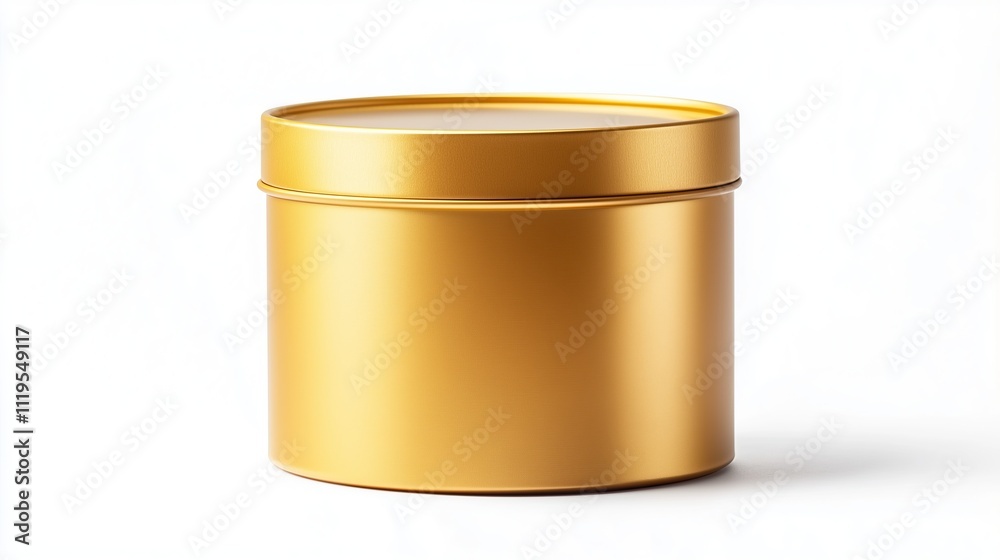 New stylish tin can on a white background, isolated New stylish tin can on a white background, isolated