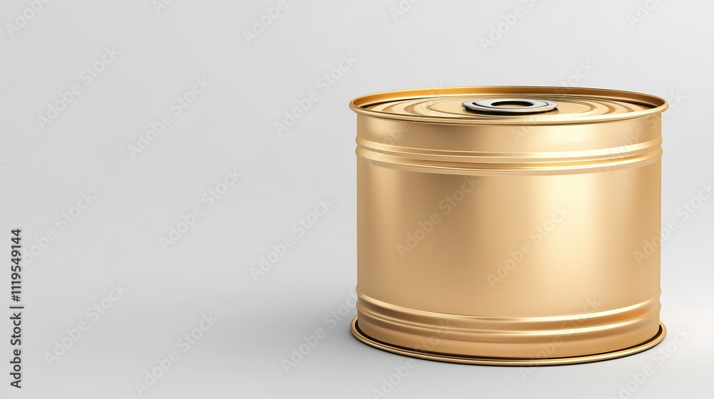 New stylish tin can on a white background, isolated New stylish tin can on a white background, isolated