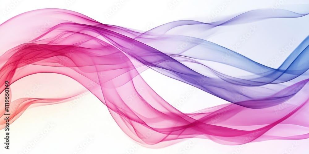 Fototapeta premium Abstract Colorful Swirling Smoke Design,Vibrant Hues and Smooth Flowing Lines,Digital Art Background