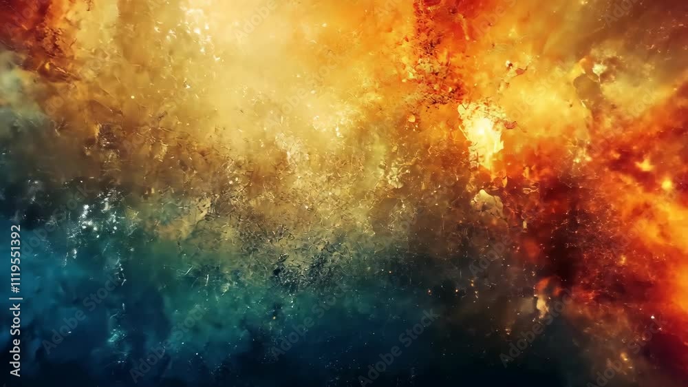 Cosmic Nebula: A Fiery Celestial Dance Cosmic Nebula: A Fiery Celestial Dance