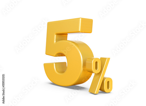 5 Percent Off Discount Gold