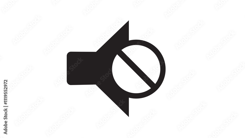 mute speaker symbol mute speaker symbol