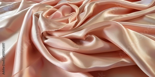 A close up of a brown and cream colored fabric
