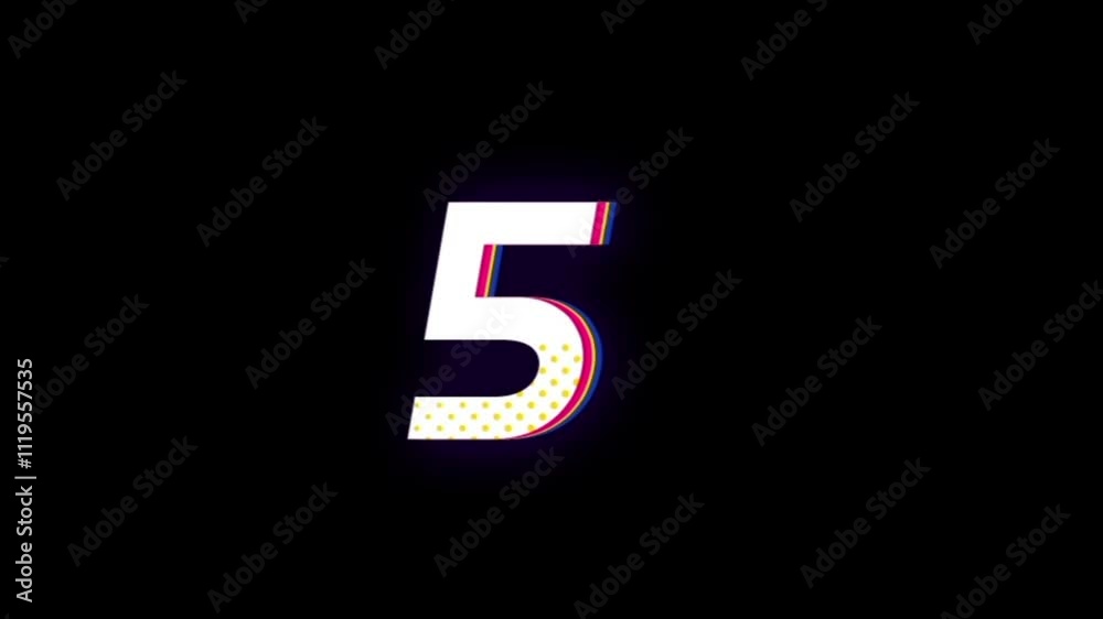 Countdown animation video Countdown animation video