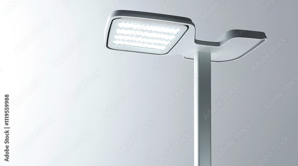 Obraz premium Modern LED street lamp against clear sky