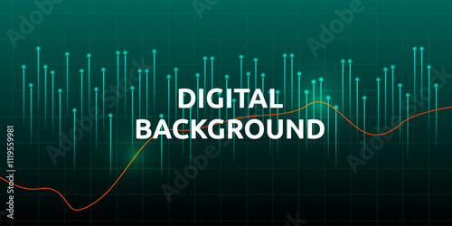 Digital currency bitcoin investment technology business concept background