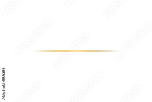 Luxury gold line element isolated on white
