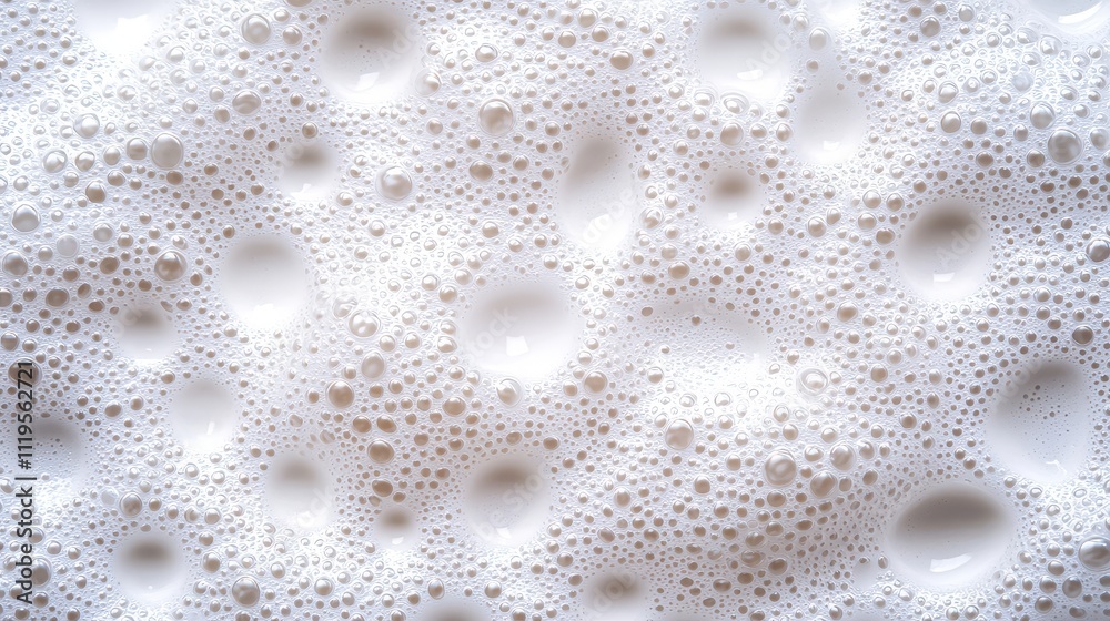 Insulation Foam Spray Concept, Close-Up View of Foam Spray Creating a Flawless Seal with Bubbling Texture and Bright White Color