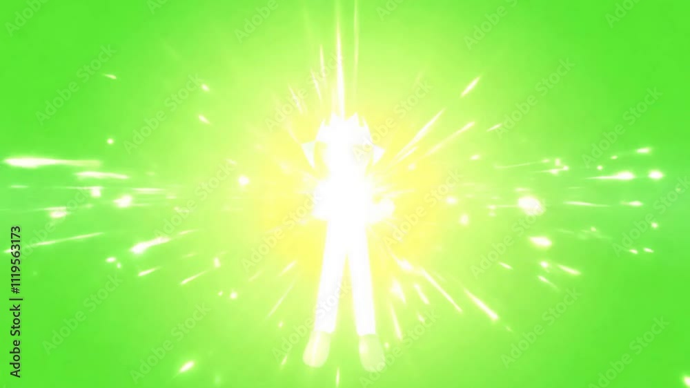 Animation Infinite Brightness, Green Screen Background