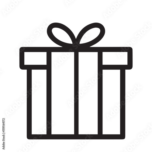 gift box vector silhouette