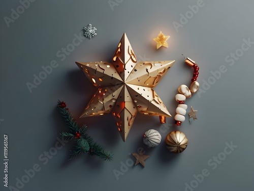 Minimal Christmas Themes and Scenery Painting Illustration Art