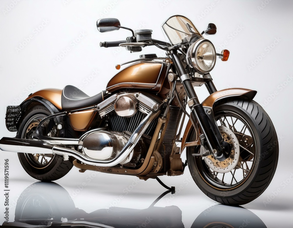 Motorcycle on a white background Motorcycle on a white background