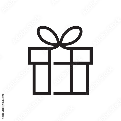 gift box vector silhouette