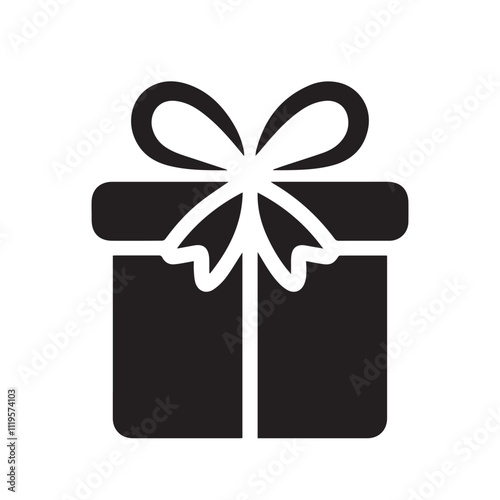 gift box vector silhouette