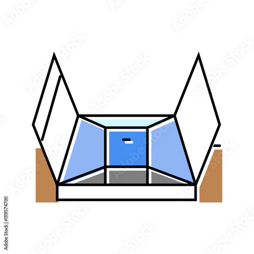 shelter hurricane disaster color icon vector. shelter hurricane disaster sign. isolated symbol illustration