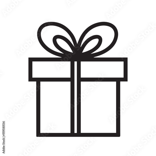 gift box vector silhouette