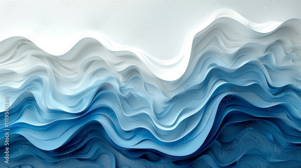 a blue and white background with wavy lines a blue and white background with wavy lines
