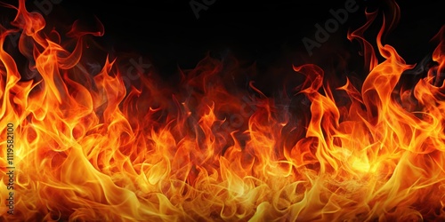 Abstract fire background with vibrant orange and red flames, abstract, fire, background, vibrant, orange, red, flames, heat, energy