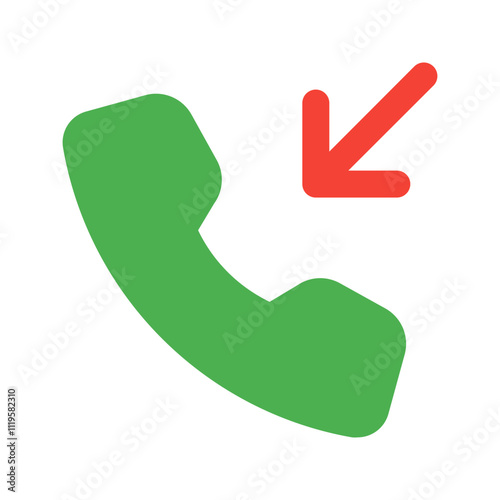 incoming call flat icon