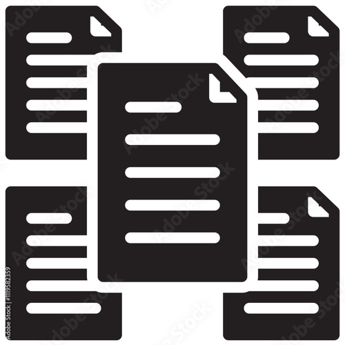 Raw Data icon Vector illustation