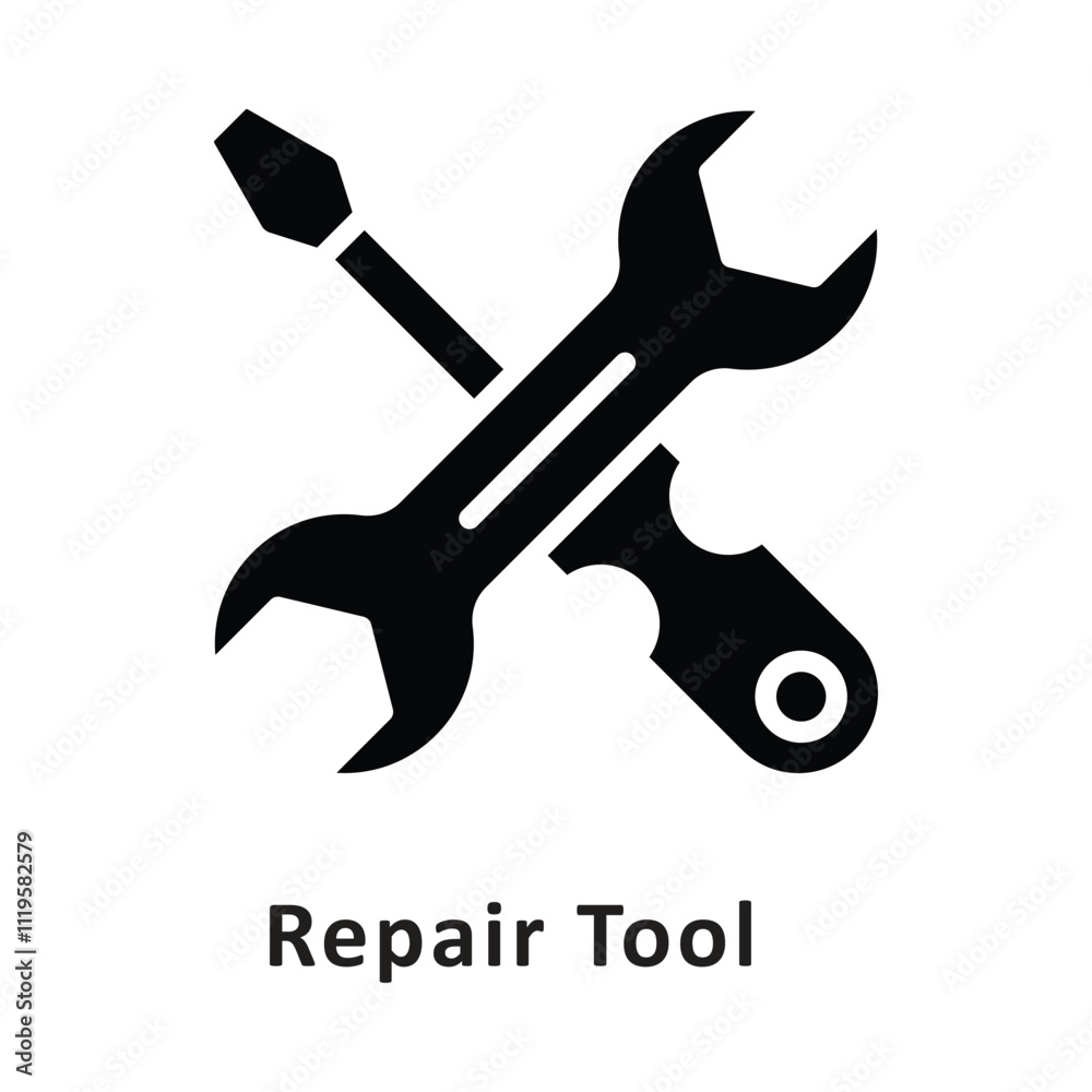 Repair Tool Vector Glyph Icon. Eps file 10 Repair Tool Vector Glyph Icon. Eps file 10