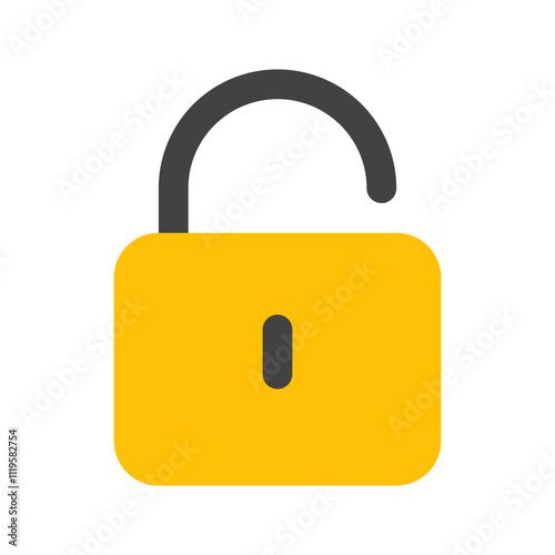 unlock flat icon