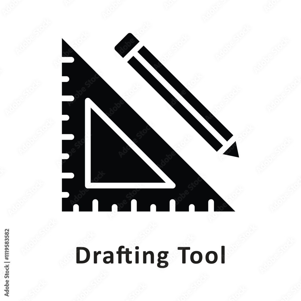 Drafting Tool Vector Glyph Icon. Eps file 10 Drafting Tool Vector Glyph Icon. Eps file 10
