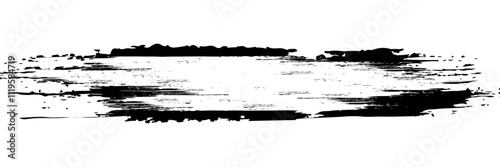 Grunge tire tracks, wheel braking marks. Silhouette of truck, car or motorcycle tread pattern.
